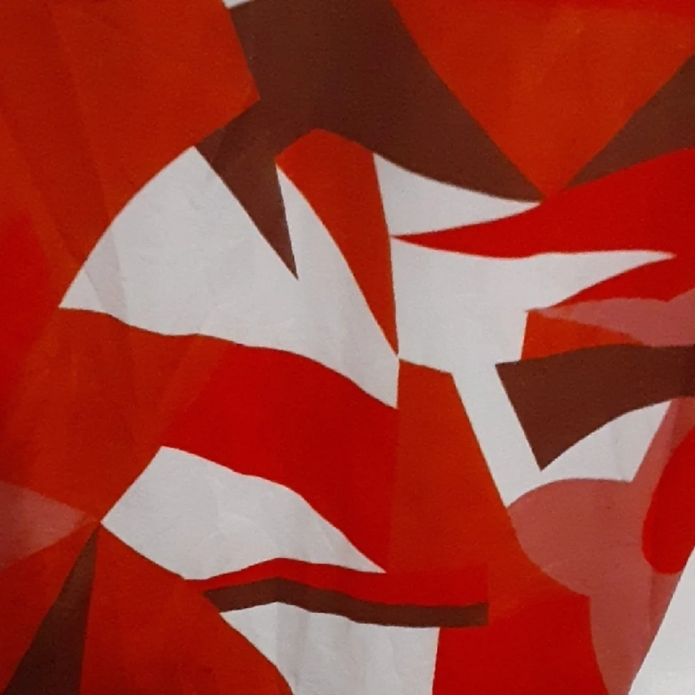Orange Geometric Pattern Dress - Picture 5 of 5